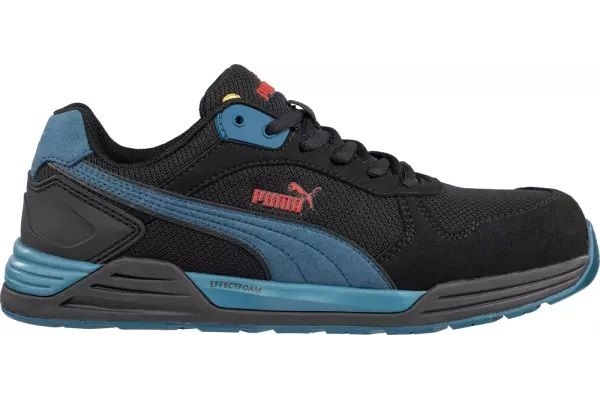 Puma Frontside BLK/Blue Low S1P ESD HRO SRC munkavédelmi cipő